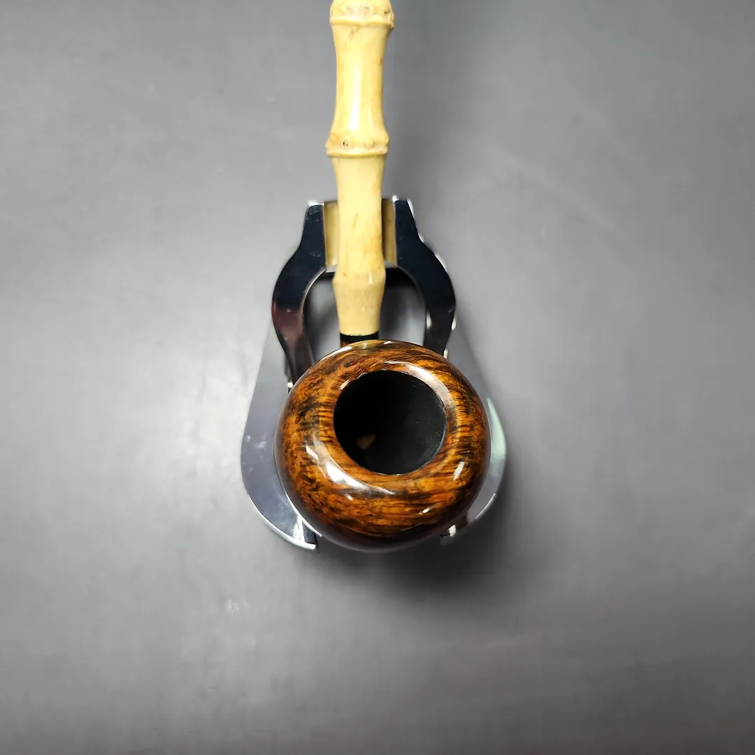 MBSD Briars Modern Masters 1 Smooth Peewit w/ Bamboo Briar Pipe, New - Image 5