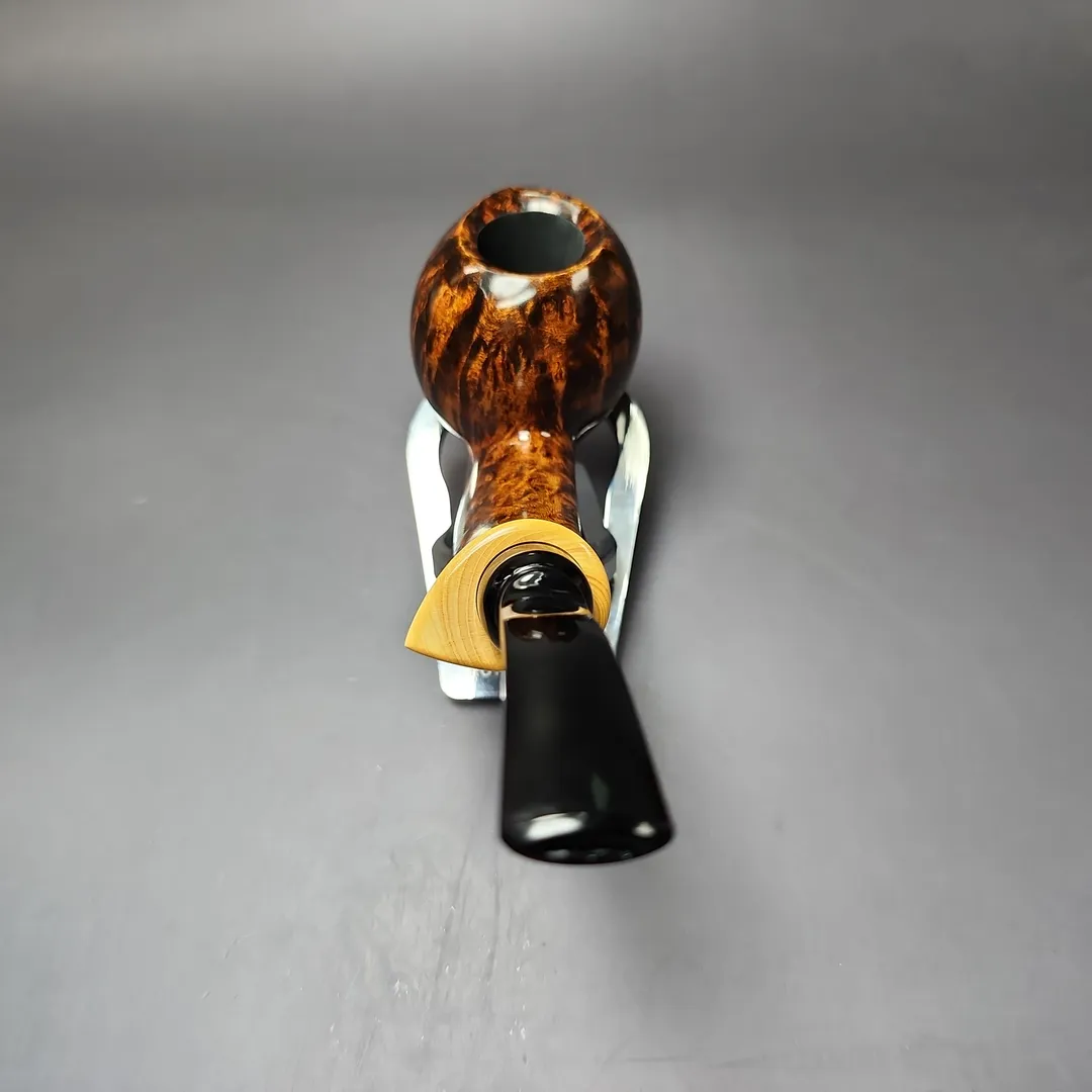 MBSD Briars Modern Masters 2 Smooth Blowfish w/ Boxwood Briar Pipe, New - Image 5