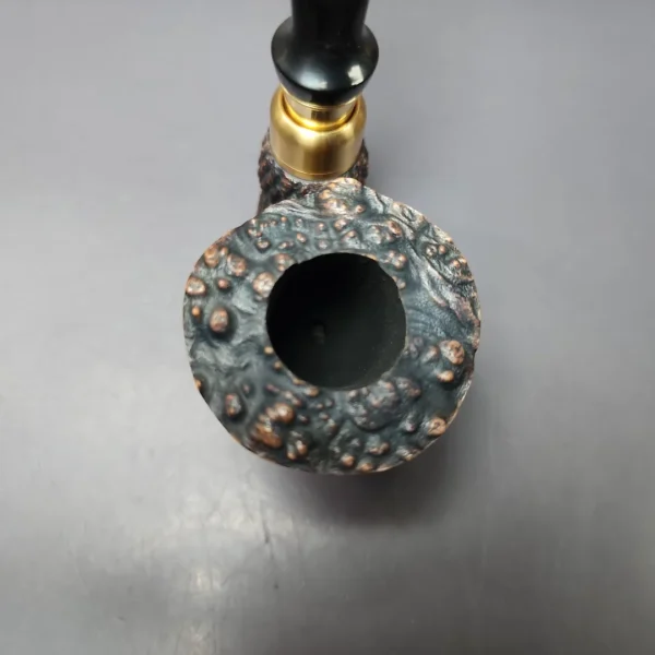 Moonlight Pipes "Briar Raven" Oom Paul Handmade Briar Pipe, New - Image 5