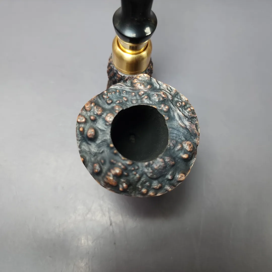 Moonlight Pipes "Briar Raven" Oom Paul Handmade Briar Pipe, New - Image 5