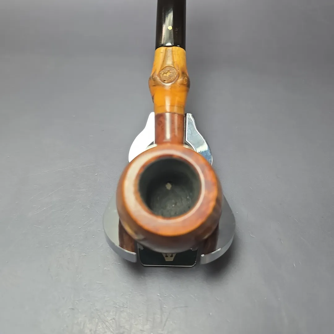 Savinelli Punto Oro 313 Smooth Prince w/ Bamboo Estate Briar Pipe, Italian Estates - Image 5