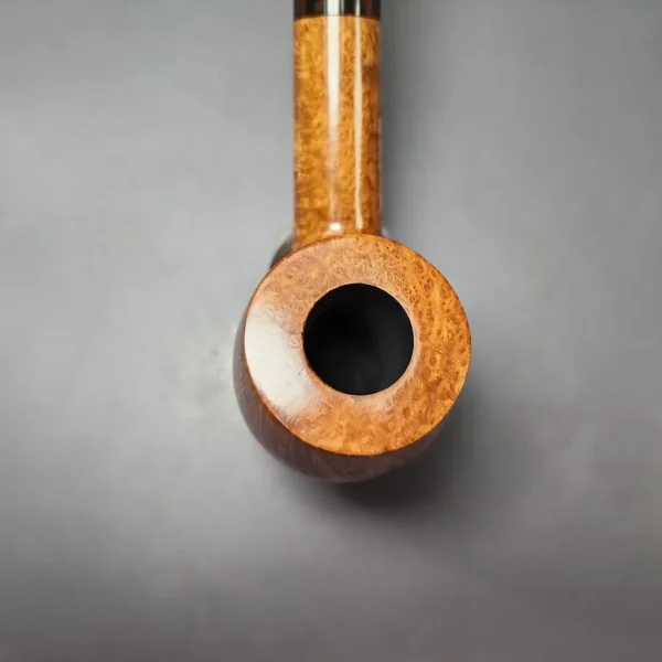 James Upshall Empire Series Old England Magnum Smooth Bent Billiard Estate Briar Pipe, Unsmoked - Image 5