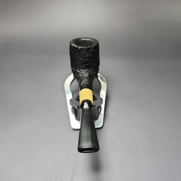 MBSD Briars by Piero Vitale Vintage Sandblasted Billiard w/ Boxwood Briar Pipe, New - Image 5