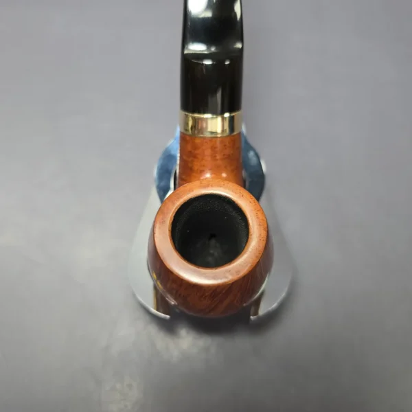 Peterson 1999 Supreme Gold Mounted 221 Smooth Bent Billiard Estate Briar Pipe, Irish Estates - Image 5