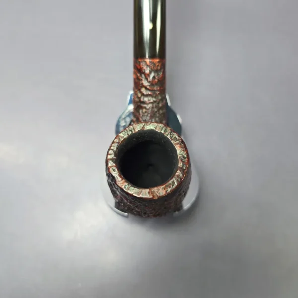 Dunhill 1958 Shell Briar 120 Sandblasted Bent Billiard Estate Briar Pipe, English Estates - Image 5