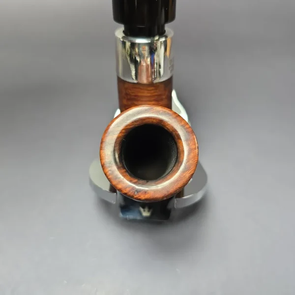 Peterson 1949-1963 Deluxe System 4S Smooth Bent Billiard w/ Bone Condenser Estate Briar Pipe, Irish Estates - Image 6