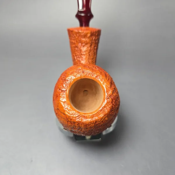 Buckeye Pipes Signature Grade Tan Sandblasted Blowfish Briar Pipe, New - Image 5