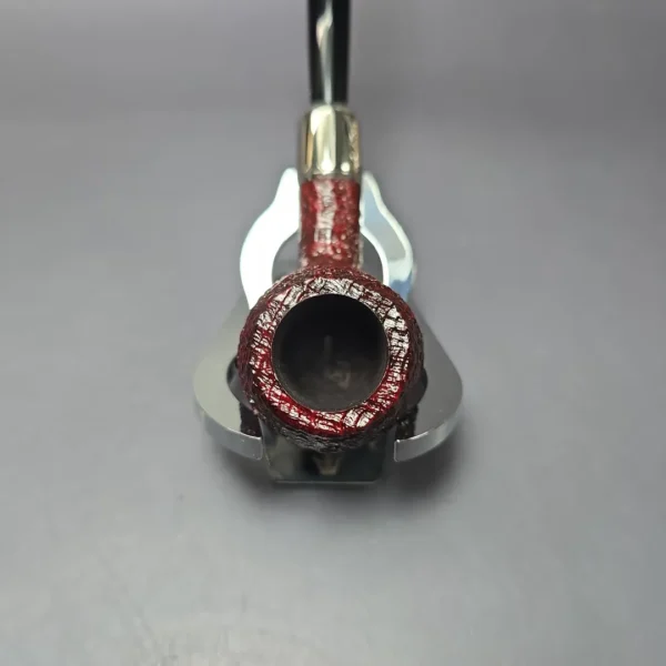 Ashton Pebble Grain X Sandblasted Prince w/ Silver Estate Briar Pipe, Unsmoked - Image 5