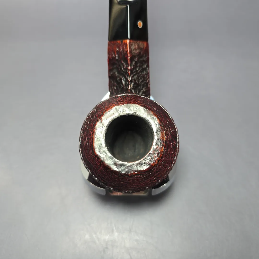 Ashton 1998 Pebble Grain XXX Sandblasted Bulldog Estate Briar Pipe, English Estates - Image 5