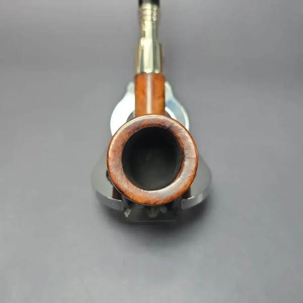 GBD 1957 9452 Smooth Billiard w/ Silver Spigot Estate Briar Pipe, English Estates - Image 5