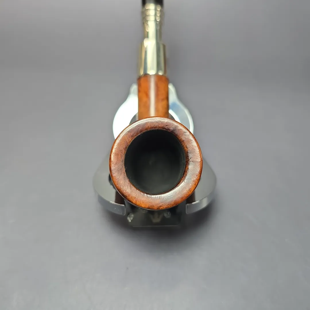 GBD 1957 9452 Smooth Billiard w/ Silver Spigot Estate Briar Pipe, English Estates - Image 5