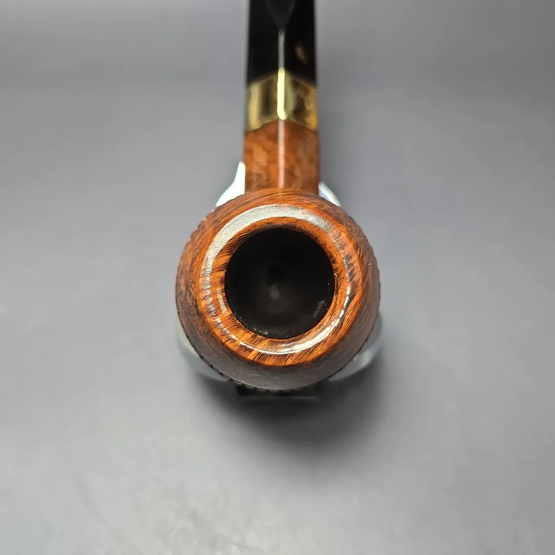 Peterson Sherlock Holmes Baker Street w/ 9k Gold Smooth Bulldog Estate Briar Pipe, Unsmoked - Image 5