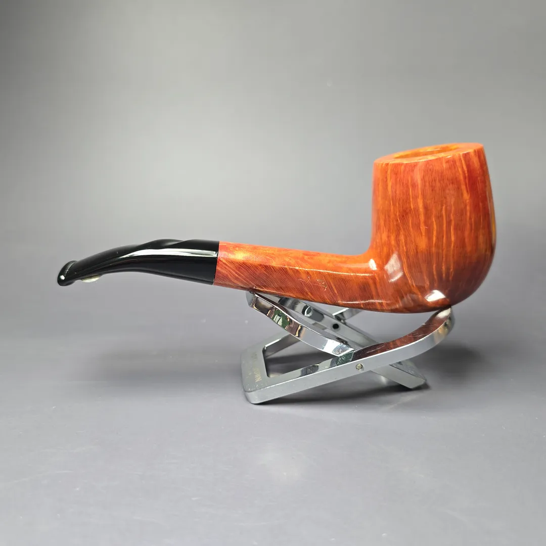 Savinelli Autograph 4 Smooth Freehand Billiard Estate Briar Pipe, Unsmoked, 6mm - Image 5