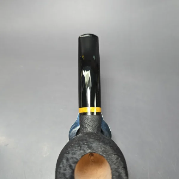 Peter Toth Sandblasted Shield w/ Osage Handmade Briar Pipe, New - Image 6
