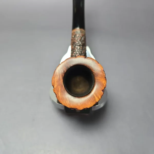 Castello 1960s-80s Sea Rock Briar 3K 19 Rusticated Zulu Estate Briar Pipe, Italian Estates - Image 6