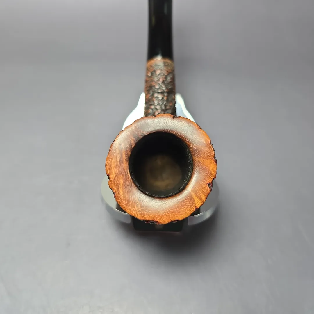 Castello 1960s-80s Sea Rock Briar 3K 19 Rusticated Zulu Estate Briar Pipe, Italian Estates - Image 6