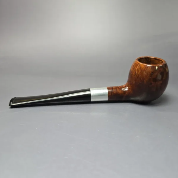 Kaywoodie Pre-1977 Signet Smooth Apple w/ Aluminum Estate Briar Pipe, Unsmoked - Image 6