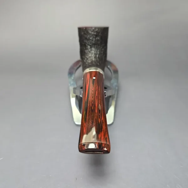 Dunhill 2020 Shell Briar 3421 Sandblasted Zulu w/ Silver Estate Briar Pipe, Unsmoked - Image 6