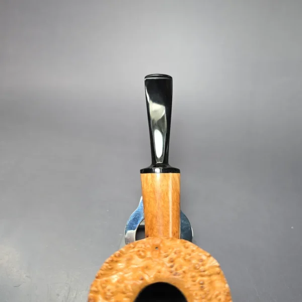 Herriot Pipes Natural Smooth Freehand Dublin w/ Plateaux Handmade Briar Pipe, New - Image 6