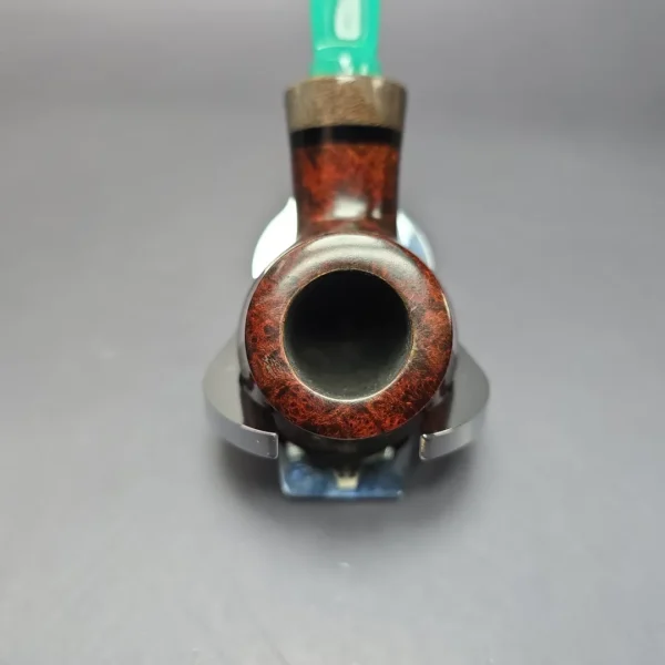 Bonsai Pipes Smooth Rhodesian w/ Stabilized Platan Handmade Briar Pipe, New - Image 6