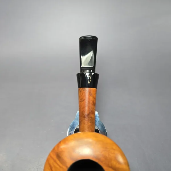 Brebbia Calabash Argento Smooth Calabash Estate Briar Pipe, Italian Estates, 9mm - Image 6
