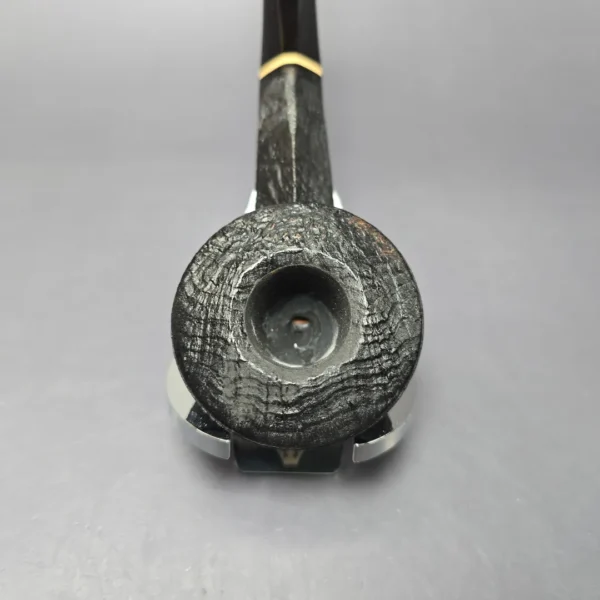 HS Studio Sandblasted Squat Bulldog w/ Boxwood Estate Briar Pipe, Unsmoked - Image 6