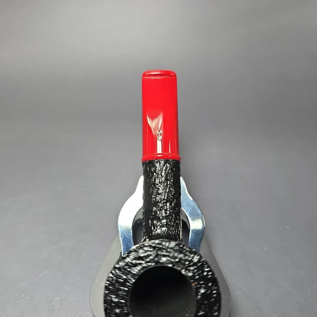 Savinelli Mini Red 409 Rusticated Dublin Estate Briar Pipe, Unsmoked, 9mm - Image 6