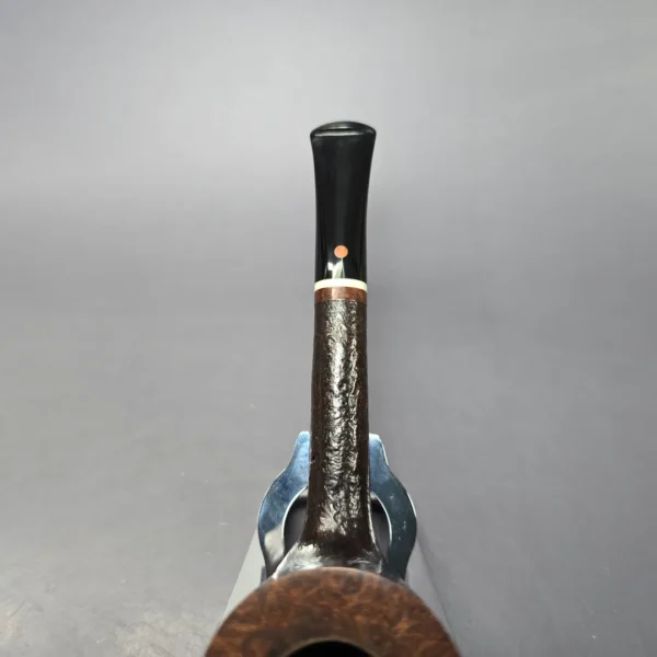 Steve Weiner 1999 Partially Sandblasted Liverpool w/ Ivorite Estate Briar Pipe, American Estates - Image 6