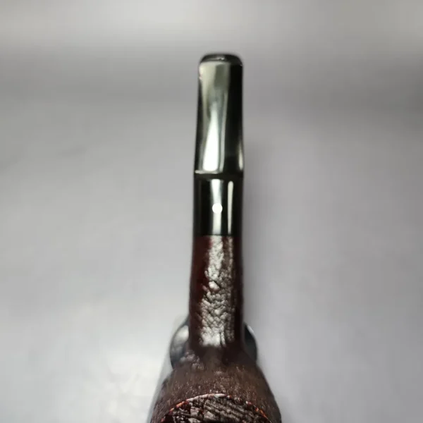 Ashton Pebble Grain ELX Sandblasted Billiard Estate Briar Pipe, English Estates - Image 6