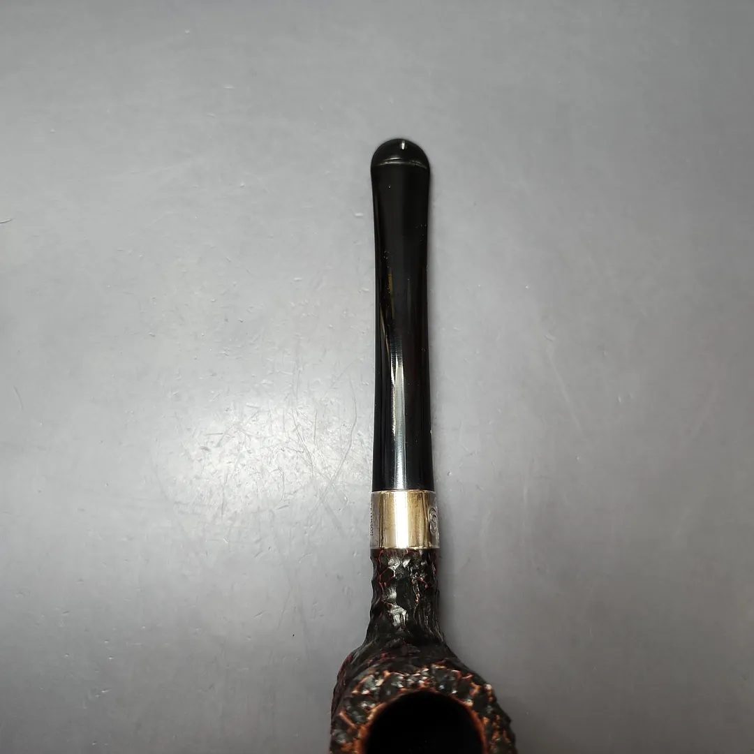 Peterson St Patrick's Day 2025 701 Rusticated Poker Estate Briar Pipe, Unsmoked - Image 6