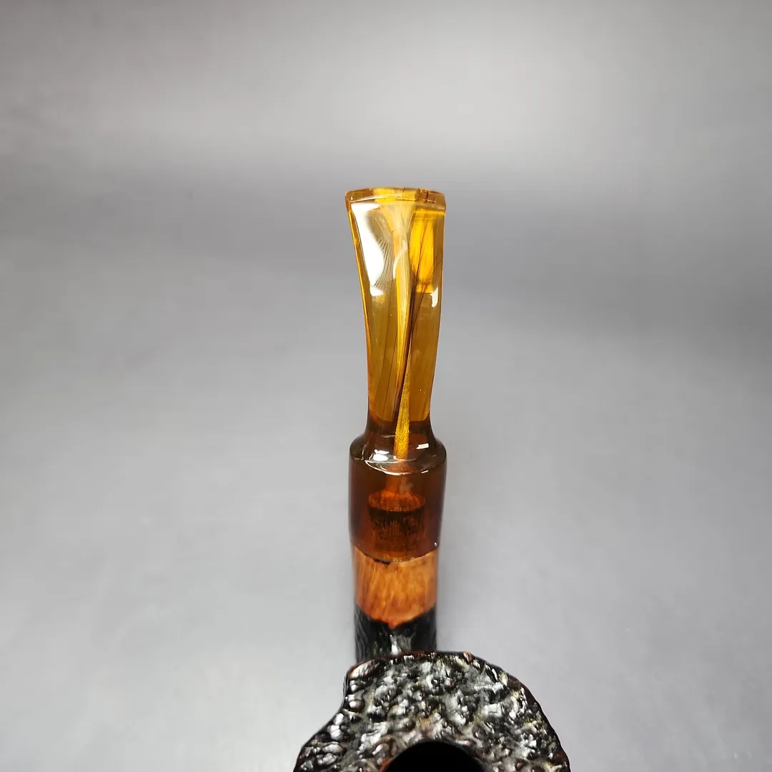 Johs Sandblasted Dublin Sitter Estate Briar Pipe, Danish Estates - Image 6