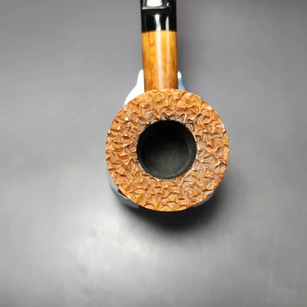 Posella SR3 VIP Partially Rusticated Dublin Estate Briar Pipe, Italian Estates - Image 5