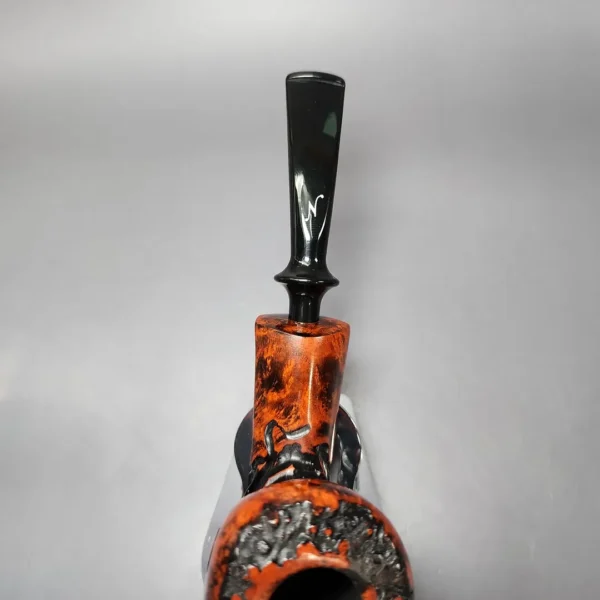 Nording Abstract XL Partially Rusticated Freehand Estate Briar Pipe, Unsmoked - Image 6