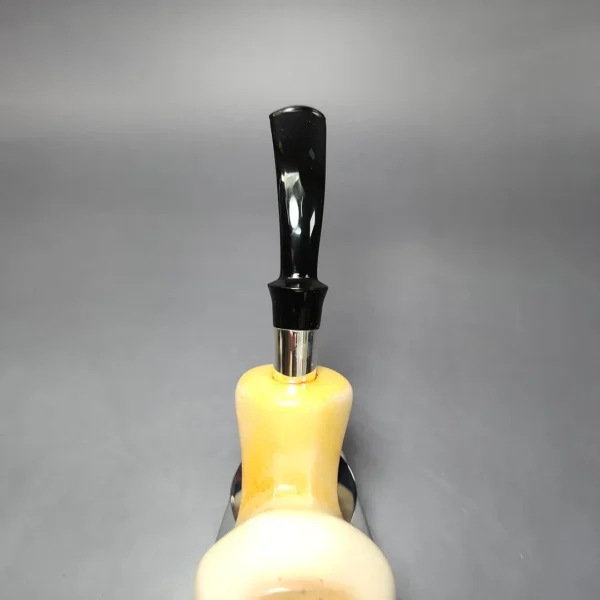 WGM XL Smooth Rhodesian w/ Silver Estate Block Meerschaum Pipe, Turkish Estates - Image 6