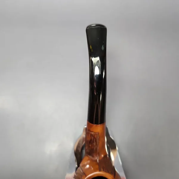 Comoy's Pre-1980s Highgate 184 Partially Rusticated Bent Billiard Estate Briar Pipe, Unsmoked - Image 6