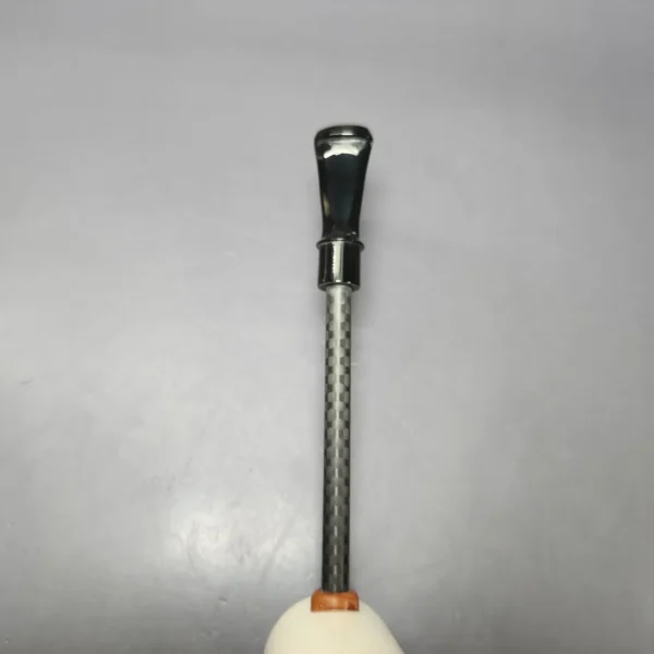 MBSD Meerschaum Deluxe Smooth Poker Block Meerschaum Pipe, New - Image 6