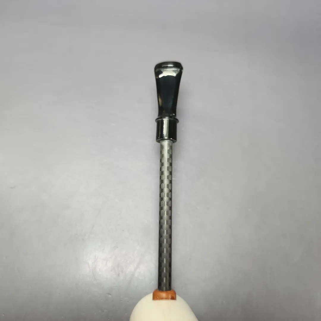 MBSD Meerschaum Deluxe Smooth Poker Block Meerschaum Pipe, New - Image 6