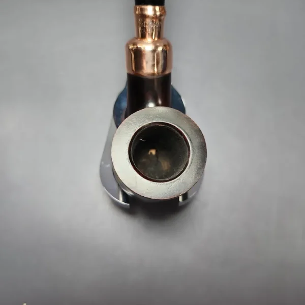 Peterson 2022 Christmas Pipe 01 Smooth Bent Pot Estate Briar Pipe, Unsmoked - Image 6