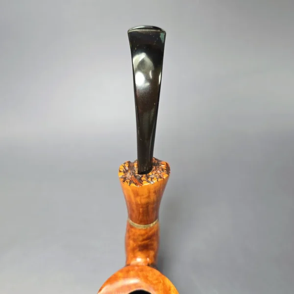 Mario Grandi XL Partially Rusticated Cherrywood Estate Briar Pipe, Italian Estates - Image 6