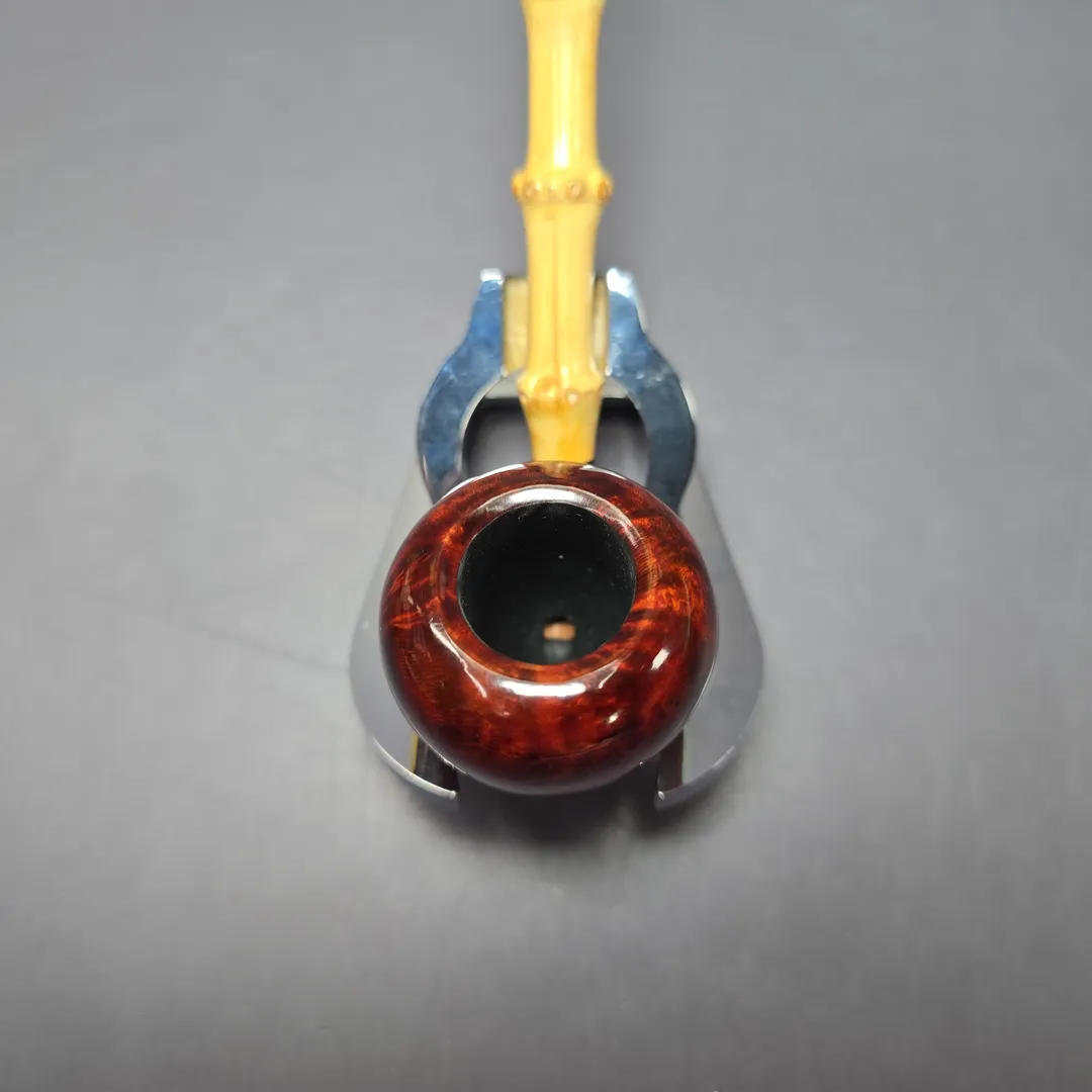 MBSD Briars Modern Masters 1 Smooth Peewit w/ Bamboo Briar Pipe, New - Image 6