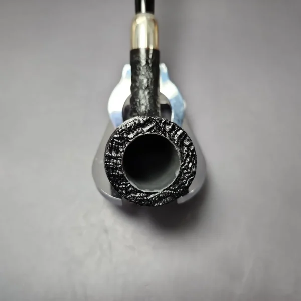 MBSD Briars Timeless Traditions 1 Sandblasted Billiard w/ Silver Handmade Briar Pipe, New - Image 6