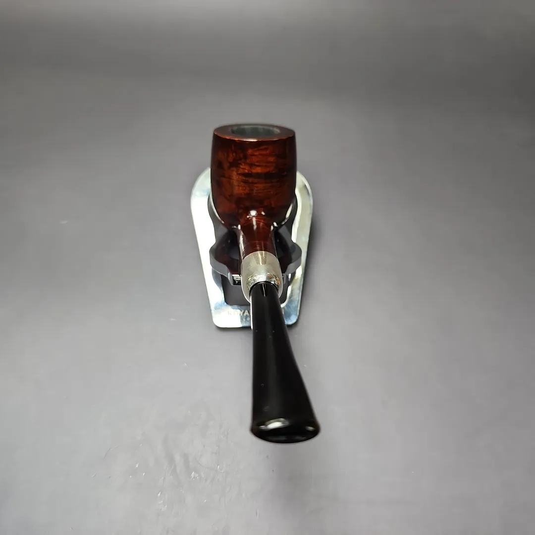 MBSD Briars Timeless Traditions 1 Smooth Billiard w/ Silver Handmade Briar Pipe, New - Image 6