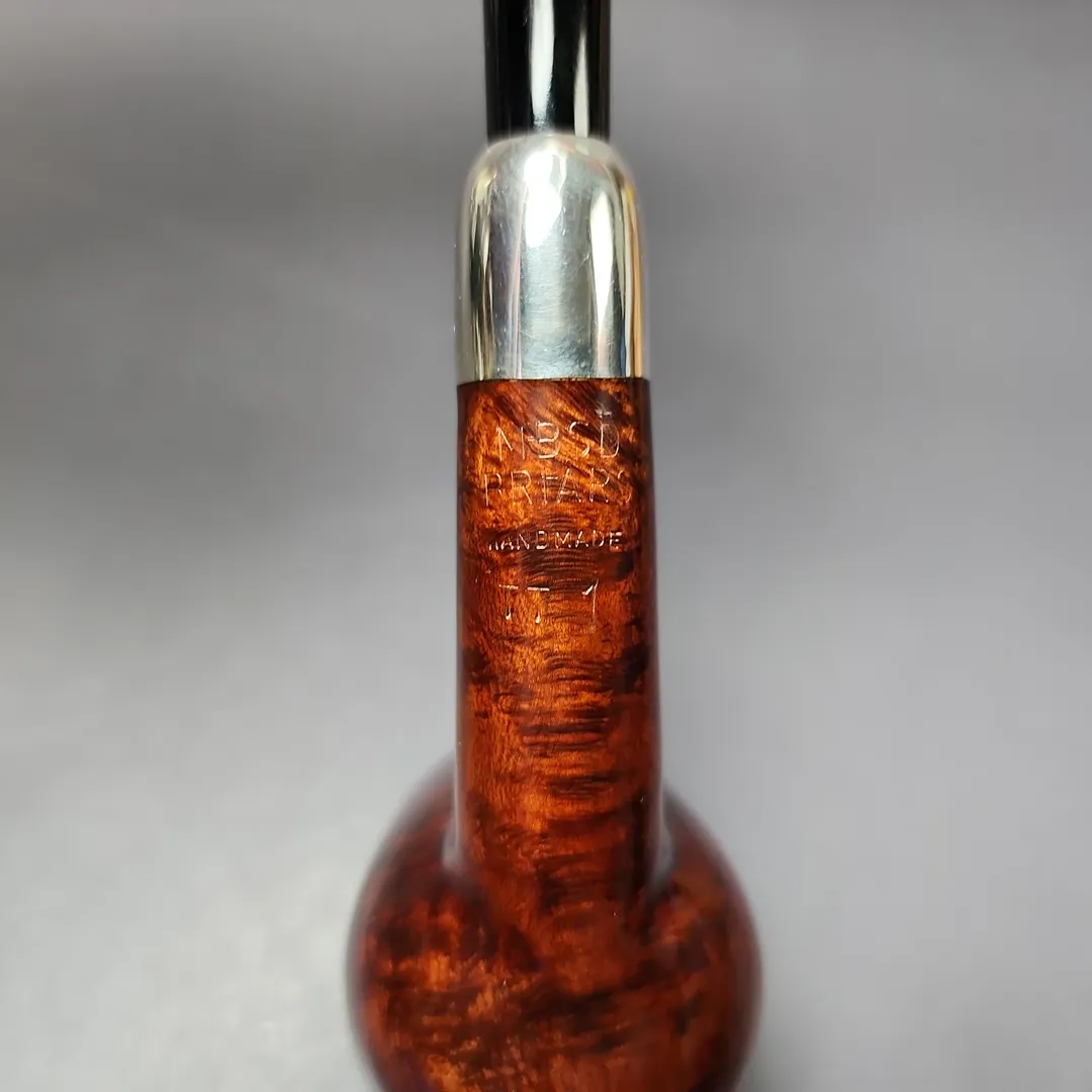 MBSD Briars Timeless Traditions 1 Smooth Billiard w/ Silver Handmade Briar Pipe, New - Image 6