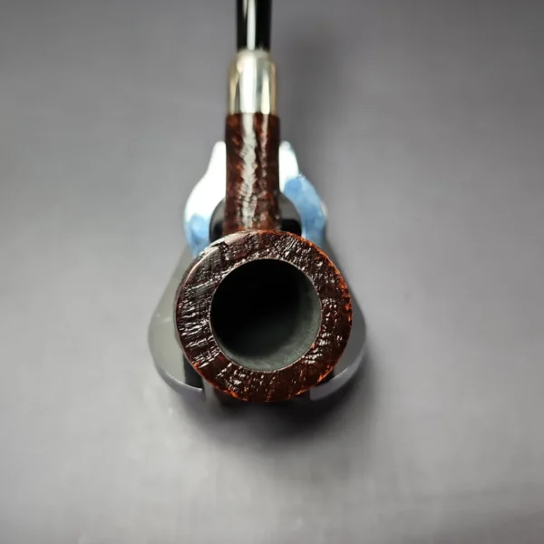 MBSD Briars Timeless Traditions 1 Sandblasted Billiard w/ Silver Handmade Briar Pipe, New - Image 6