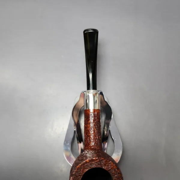MBSD Briars Timeless Traditions 1 Sandblasted Billiard w/ Silver Handmade Briar Pipe, New - Image 6