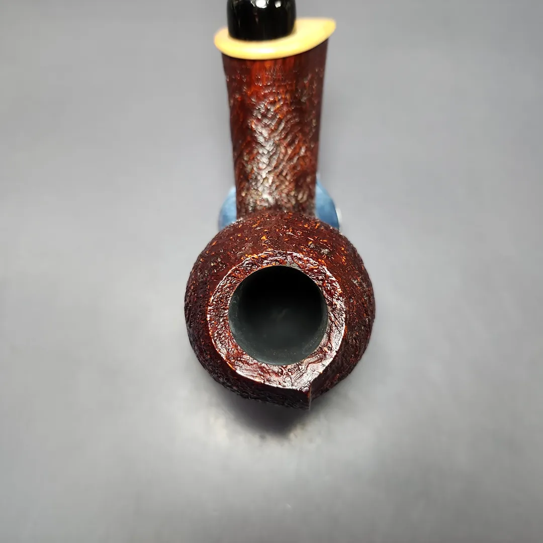 MBSD Briars Modern Masters 2 Sandblasted Blowfish w/ Boxwood Briar Pipe, New - Image 6
