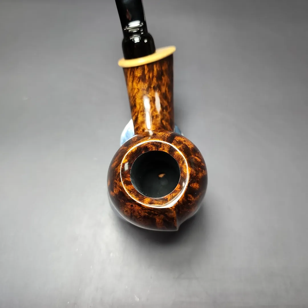 MBSD Briars Modern Masters 2 Smooth Blowfish w/ Boxwood Briar Pipe, New - Image 6