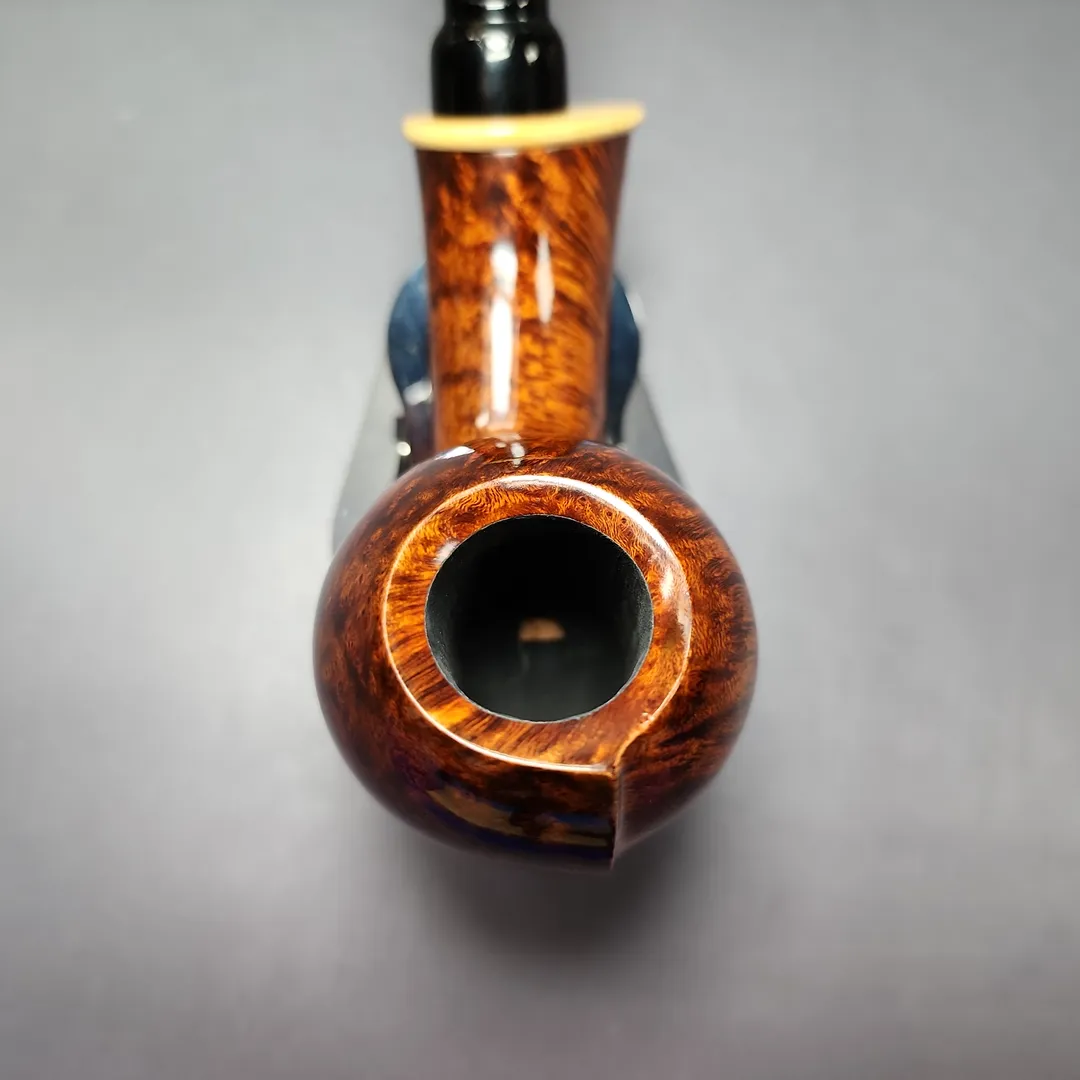 MBSD Briars Modern Masters 2 Smooth Blowfish w/ Boxwood Briar Pipe, New - Image 6