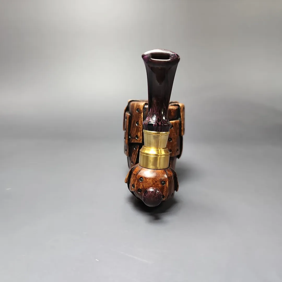 Moonlight Pipes “Steampunk” Oom Paul Handmade Briar Pipe, New - Image 6