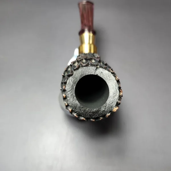 Moonlight Pipes "Brass-Necked Bird" Zulu Handmade Briar Pipe, New - Image 6